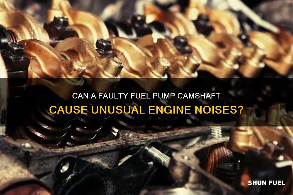 can bad fuel pump cam make noise