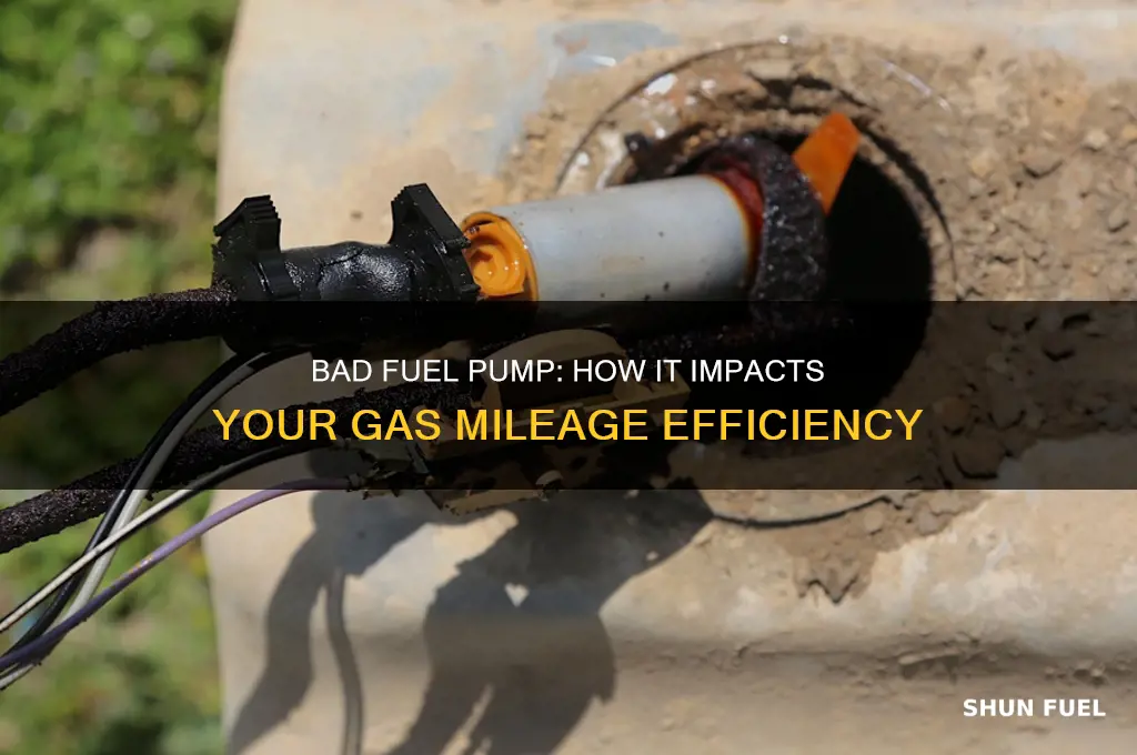 can bad fuel pump cause bad gas mileage