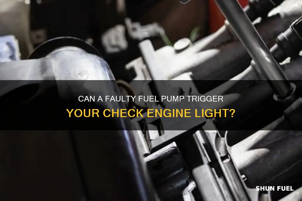 can bad fuel pump cause check engine light