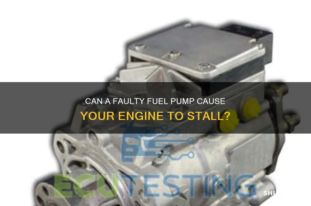 can bad fuel pump cause engine to stall