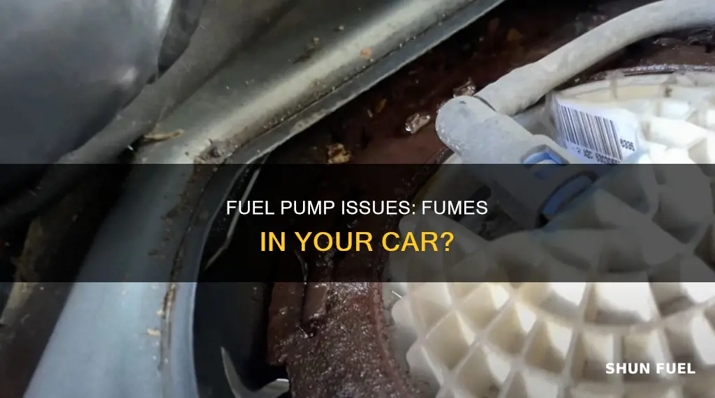 can bad fuel pump cause fume smell in car