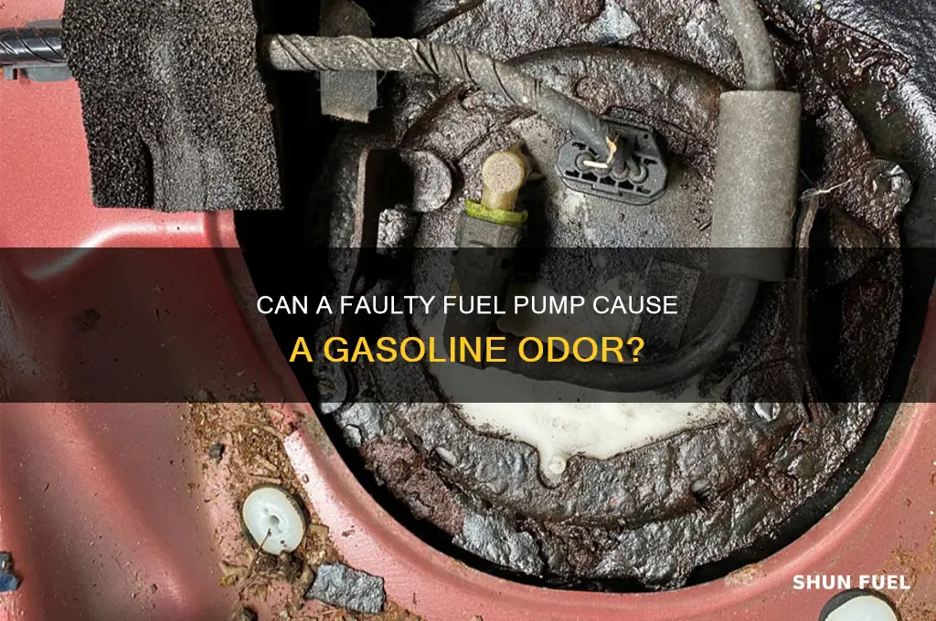 can bad fuel pump cause gas smell