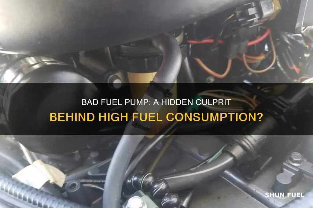 can bad fuel pump cause high fuel consumption