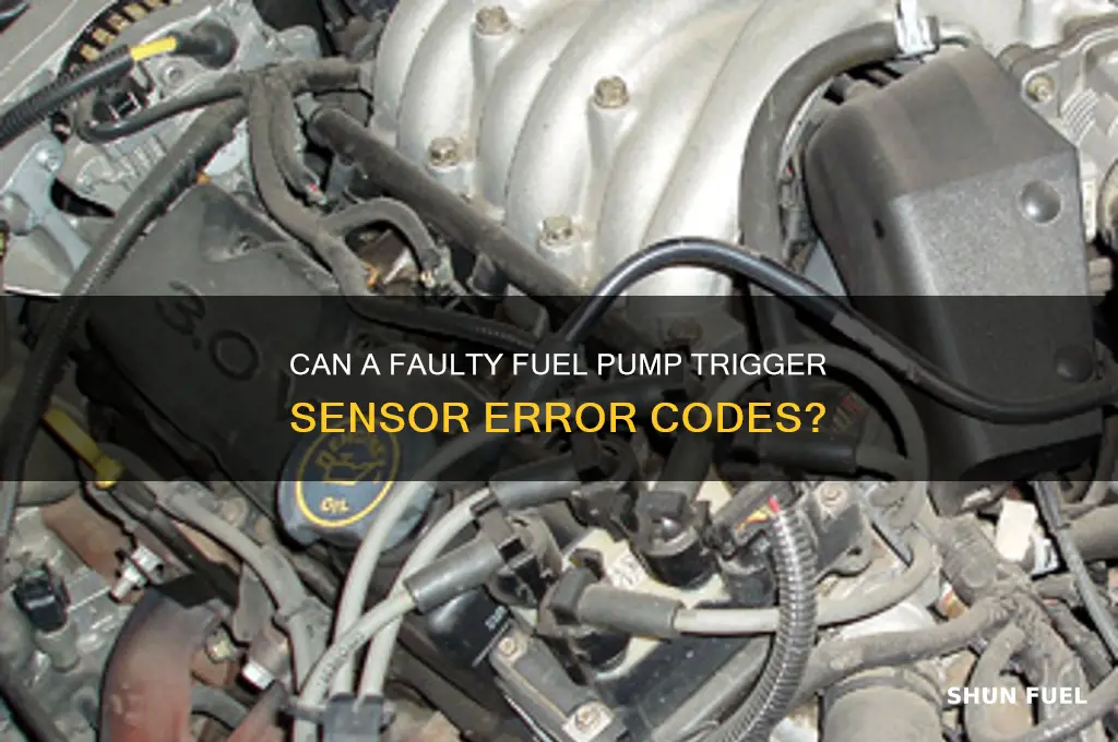 can bad fuel pump cause sensor code
