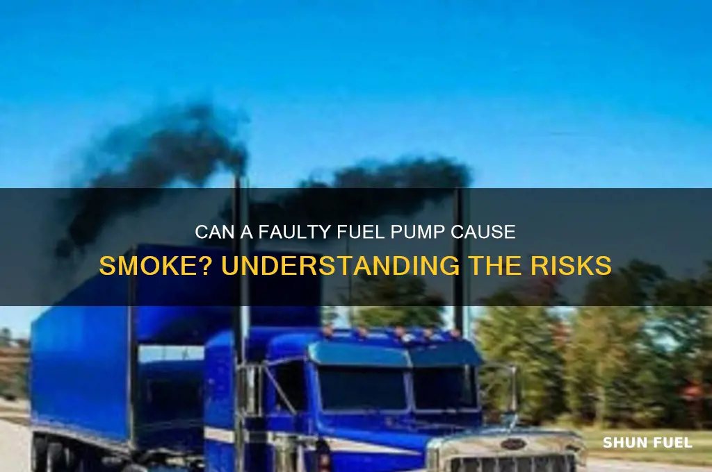 can bad fuel pump cause smoke
