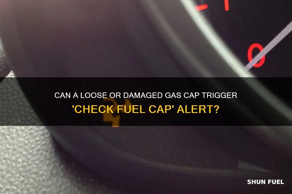 can bad gas cause the check fuel cap message