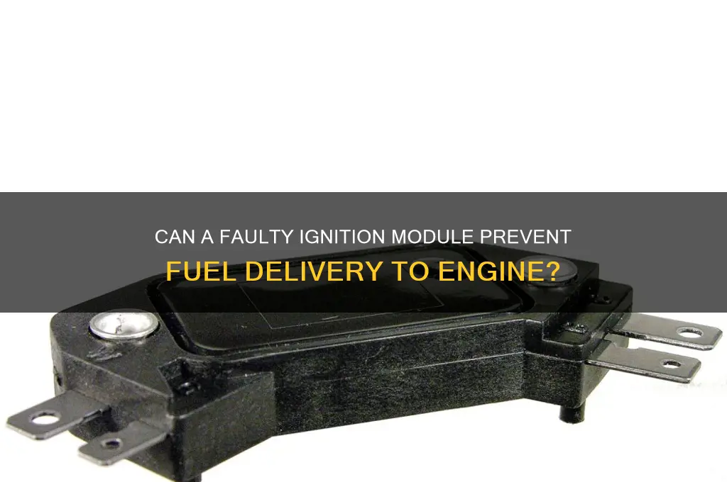 can bad ignition module cause no fuel