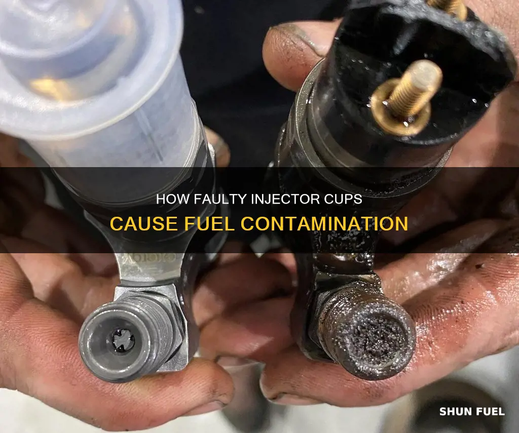 can bad injector cups put water in the fuel