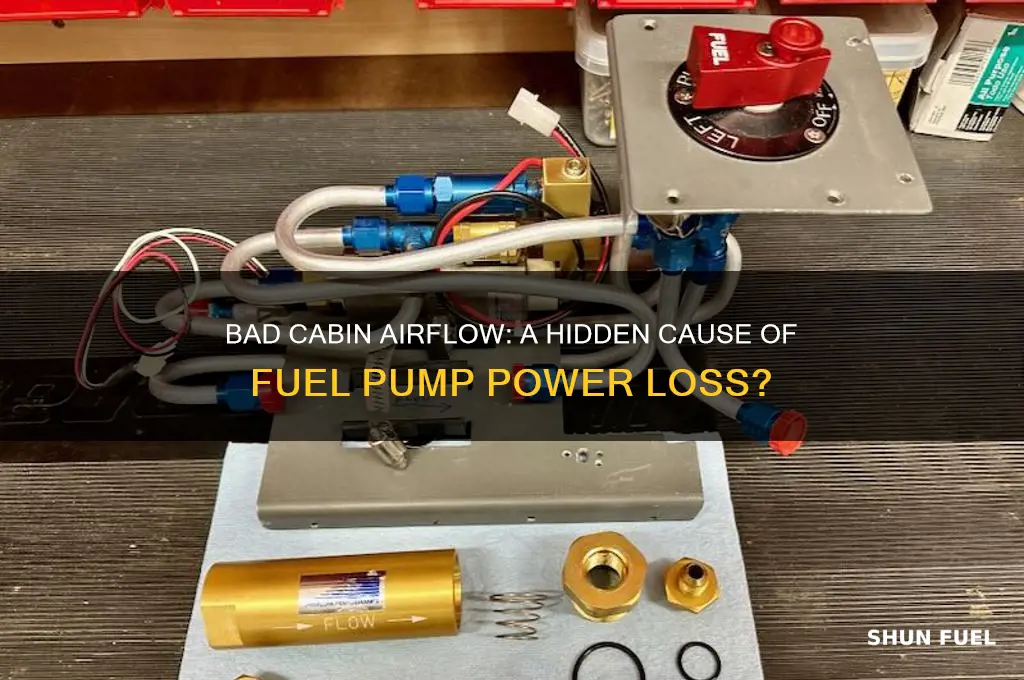 can bad nass air flow cause fuel pump no power