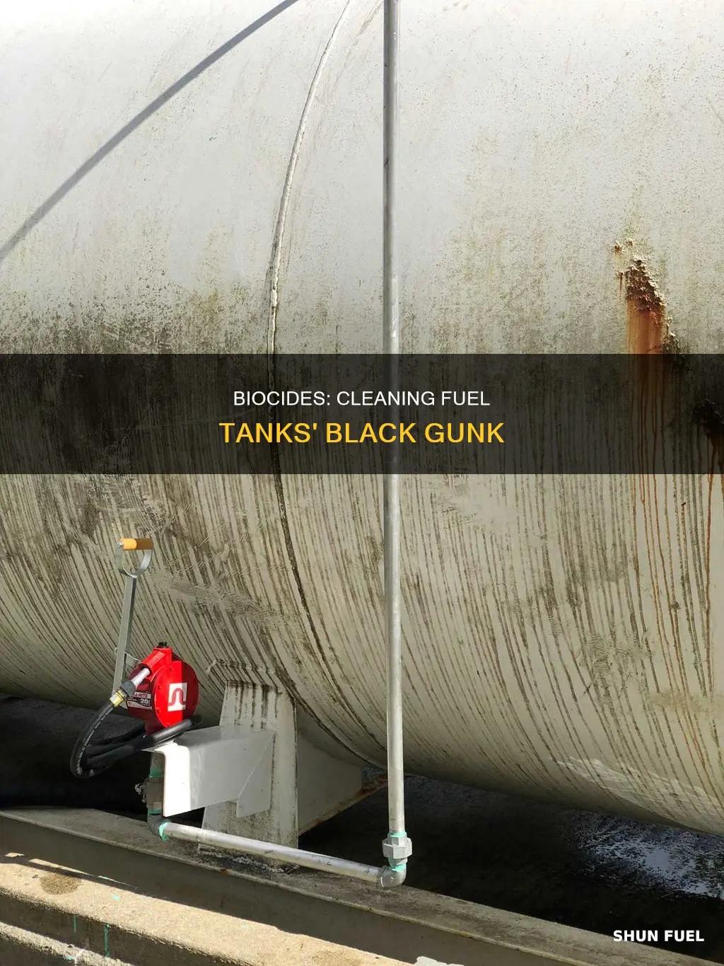 can biocides actually clean black gunk from fuel tanks