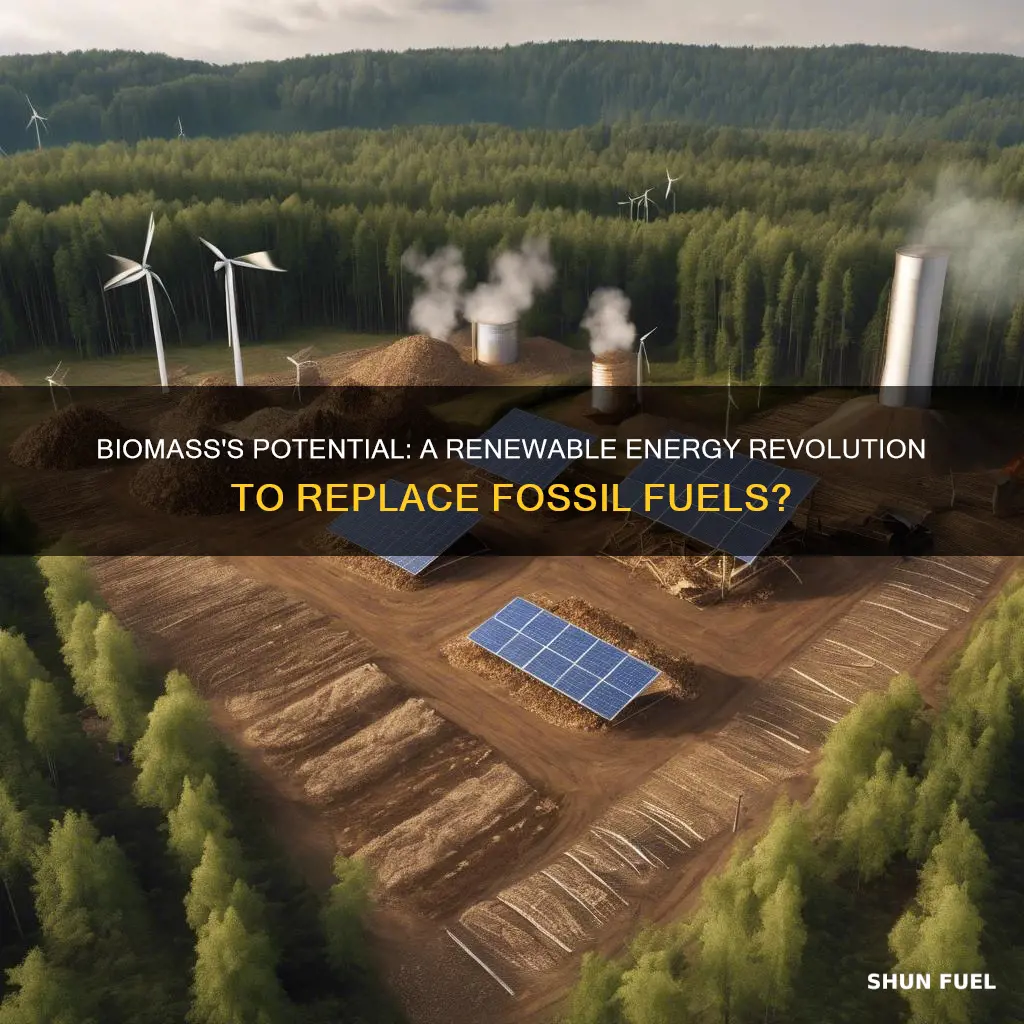 can biomass replace fossil fuel