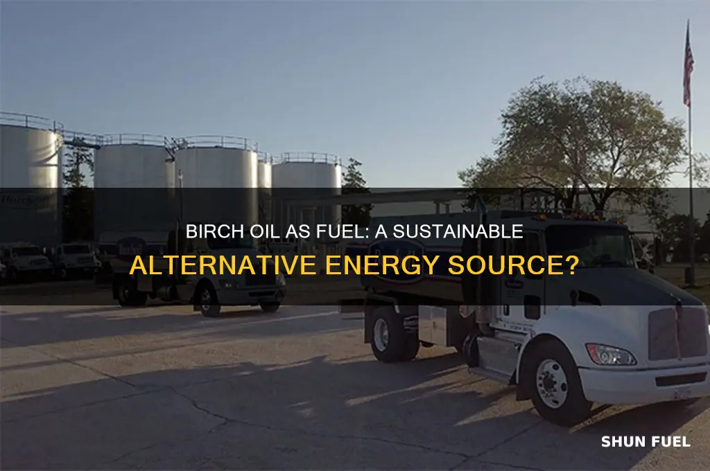 can birch oil be used as fuel