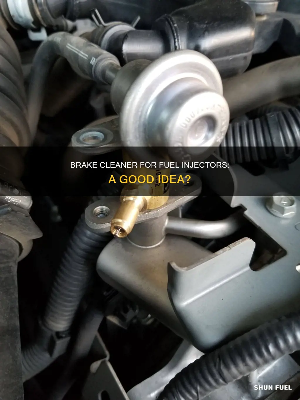 can brake cleaner be use for flushing fuel injectors
