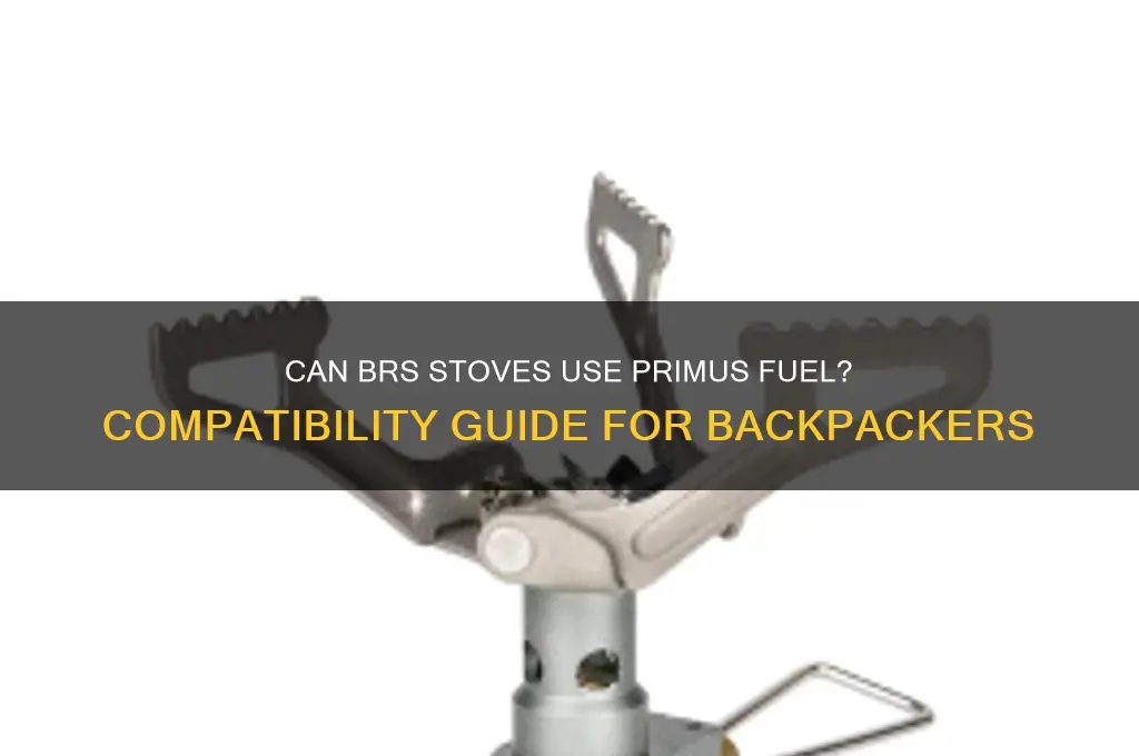 can brs stove use primus fuel