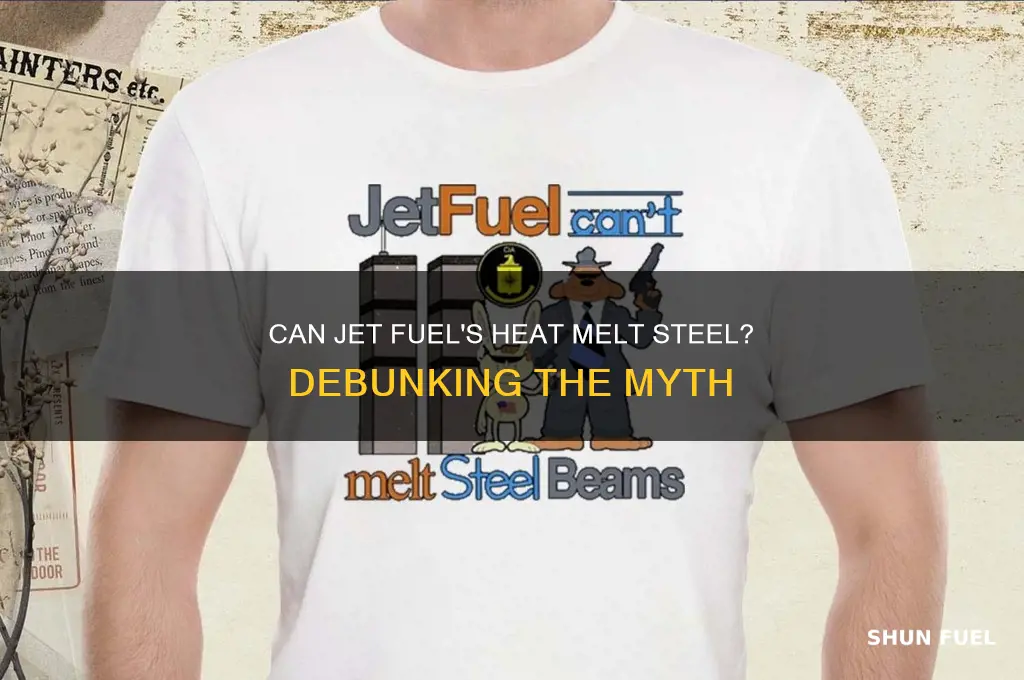 can burning jet fuel get hot enough to melt steel