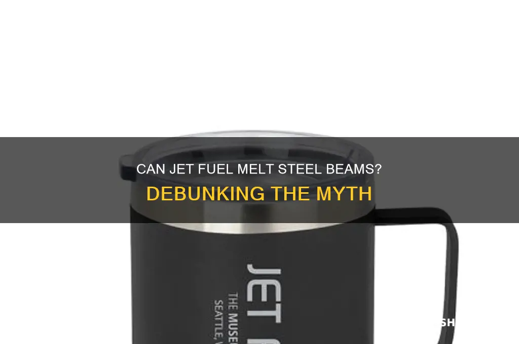 can burning jet fuel melt steel beams