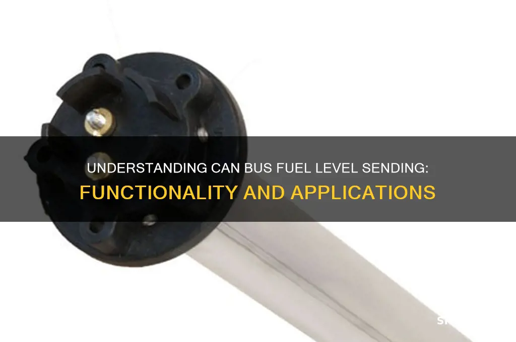 can bus fuel level sending
