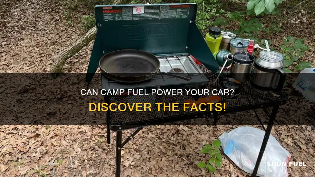 can camp fuel be used in cars