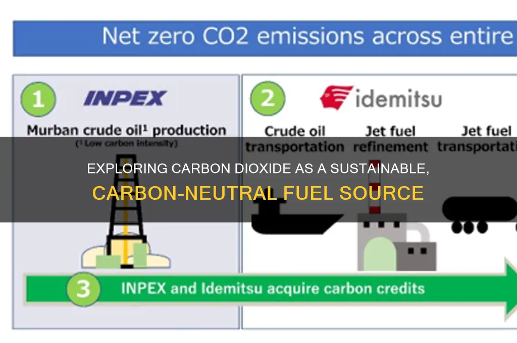 can carbon dioxide be used as a carbon neutral fuel