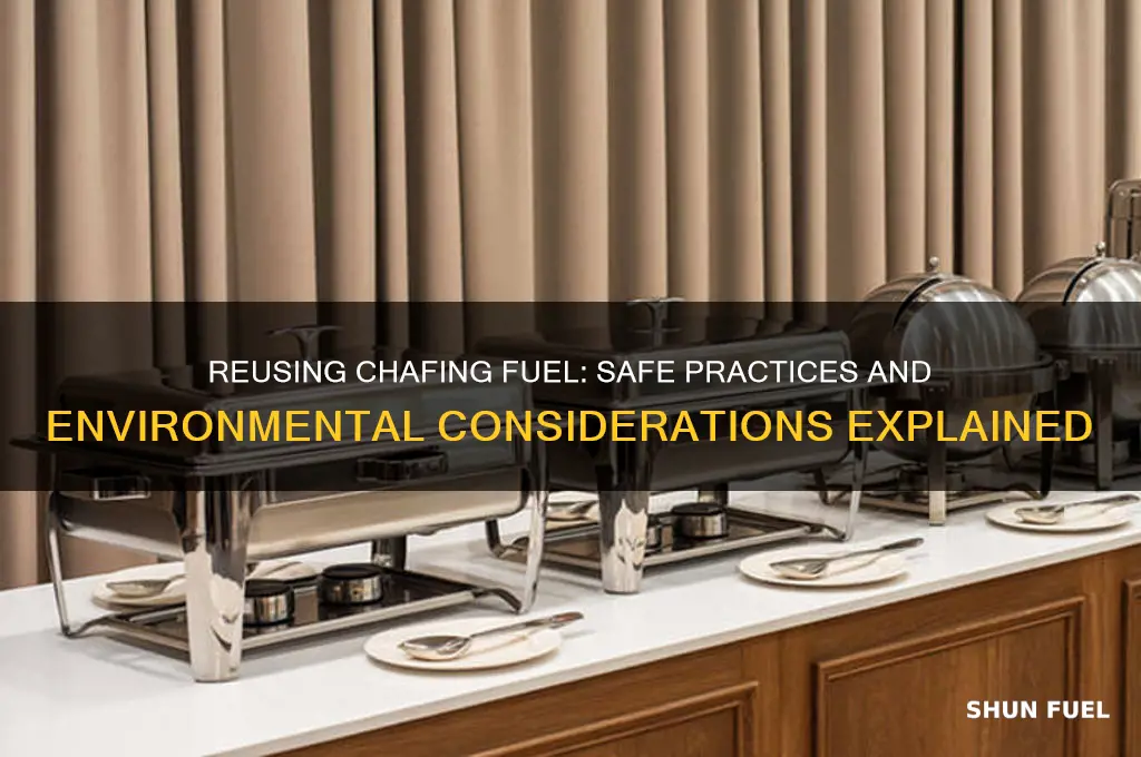 can chafing fuel be reused