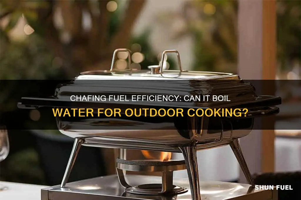 can chafing fuel boil water