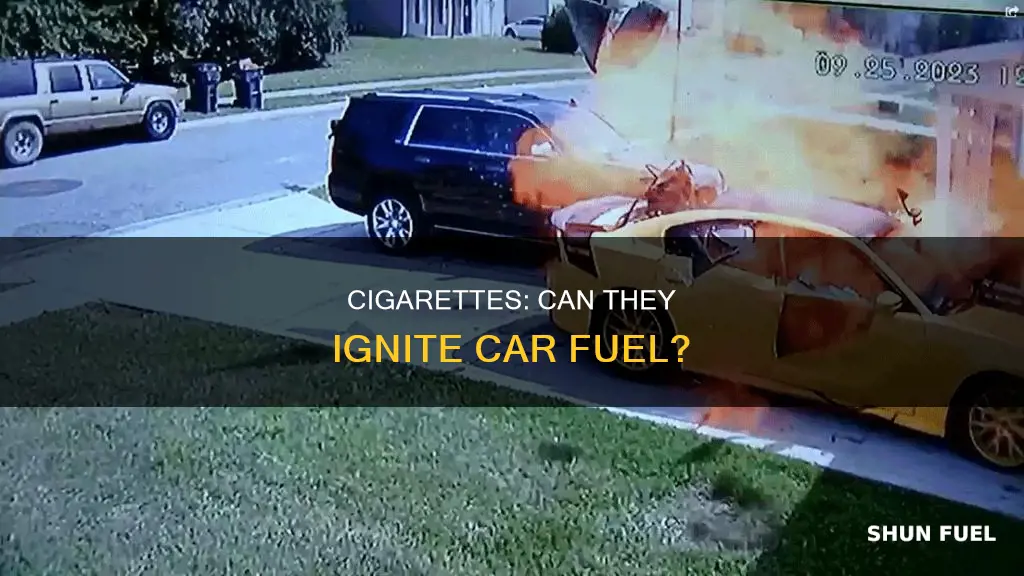 can cigarettes light car fuel