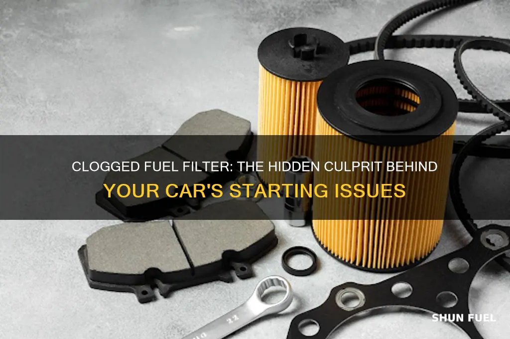 can clogged fuel filter cause car not to start