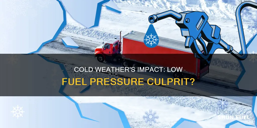 can cold weather cause low fuel pressure