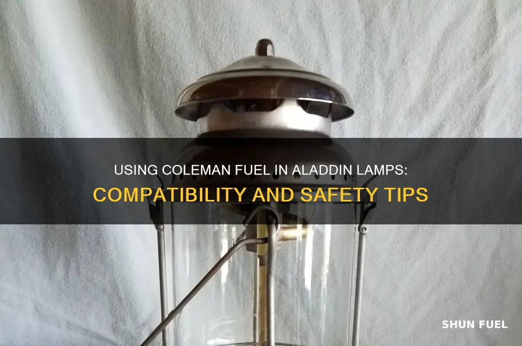 can coleman fuel be used in an alladdin lamp