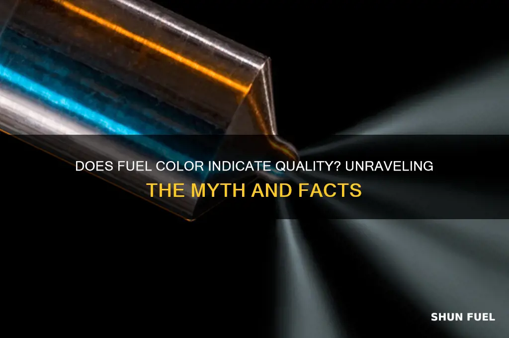 can color of fuel can affect fuel quality