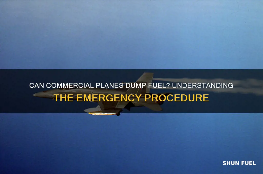 can commercial planes dump fuel