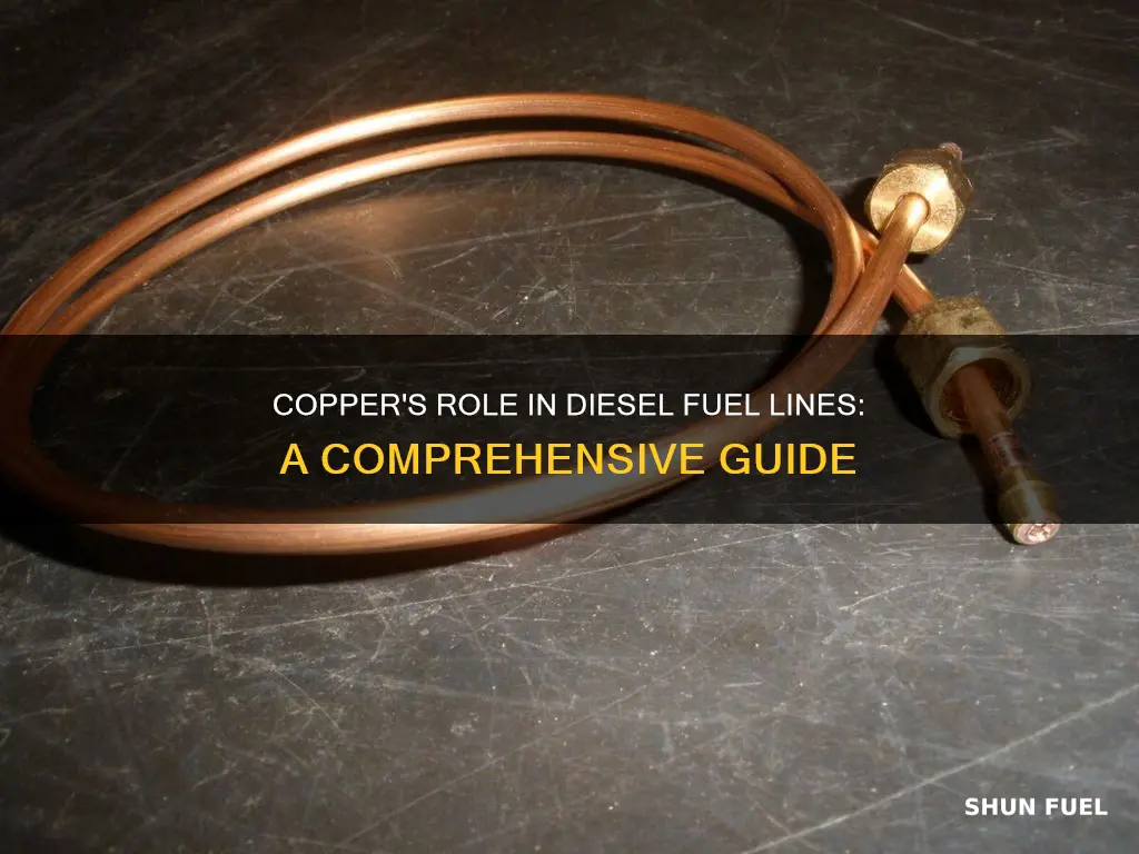 can copper be used for diesel fuel lines