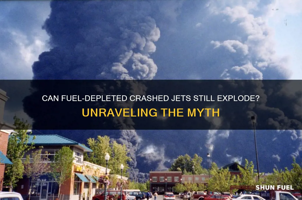 can crashed jets explode if out of fuel
