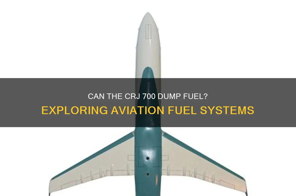can crj 700 dump fuel