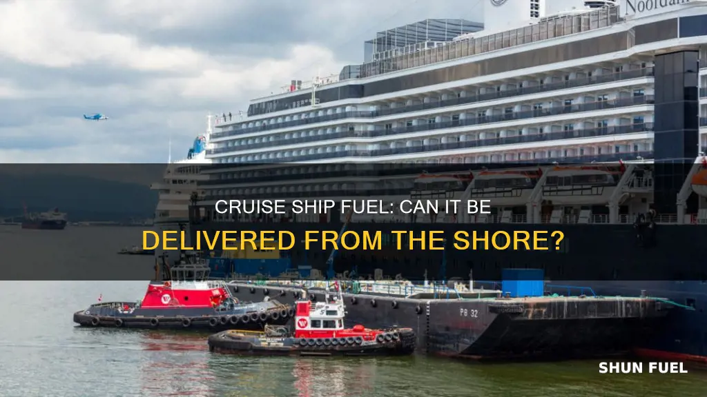 can cruise ship fuel be delivered from a shore line