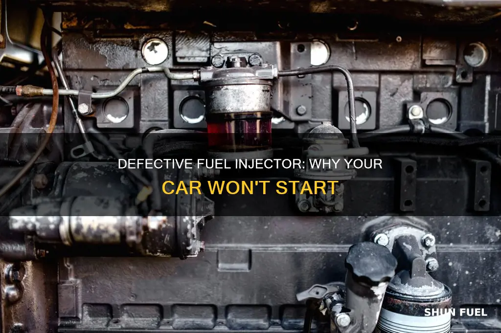 can defected fuel injector stop car from starting