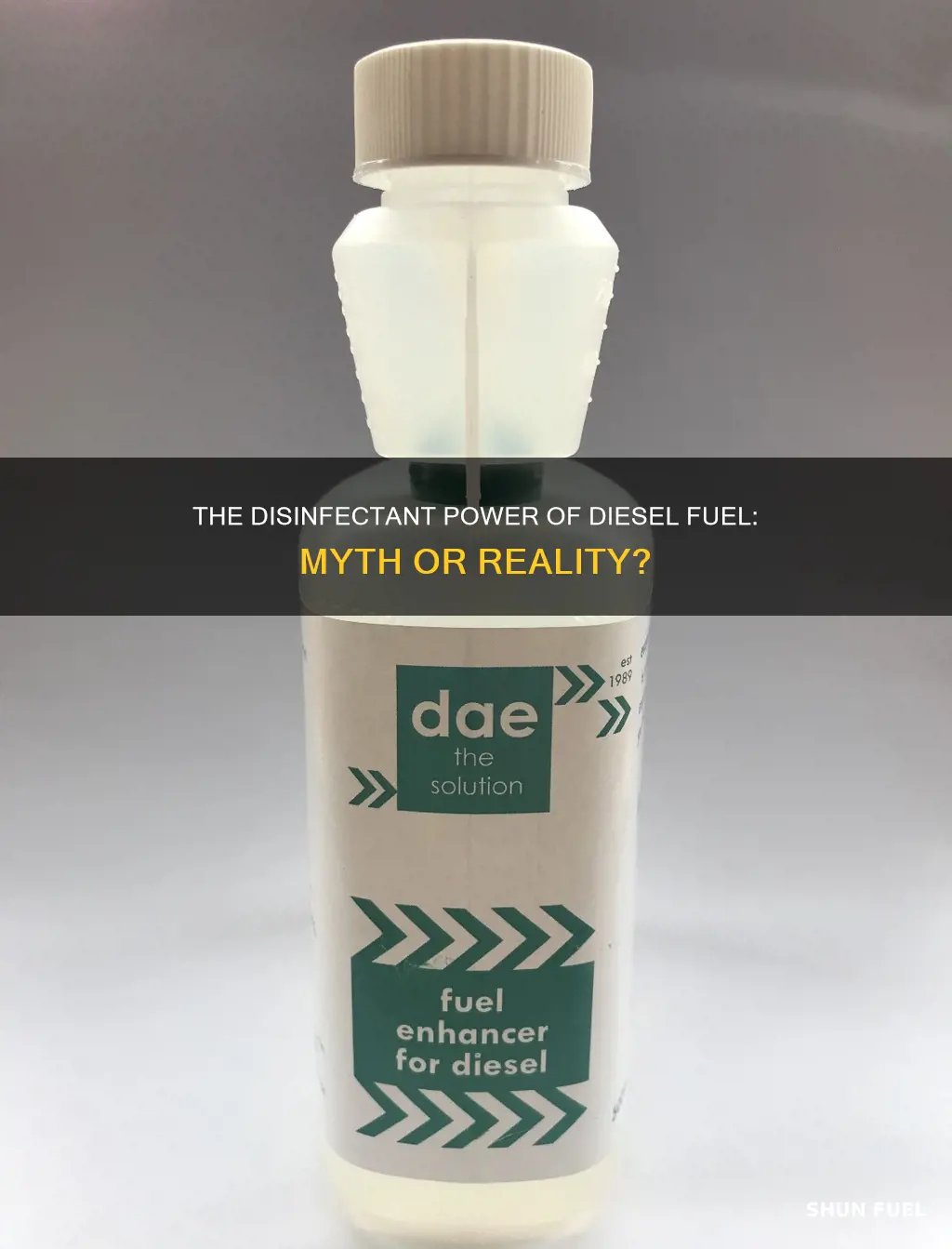 can diesel fuel be used as a disinfectant