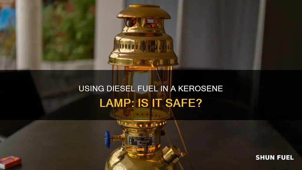 can diesel fuel be used in a kerosene lamp