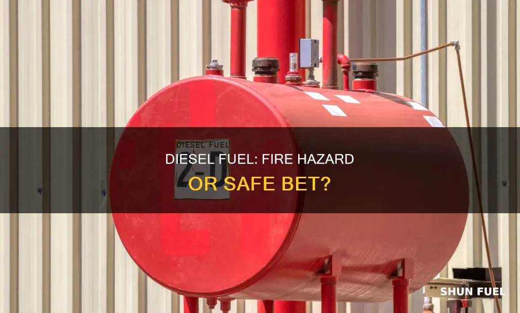 can diesel fuel catch fire