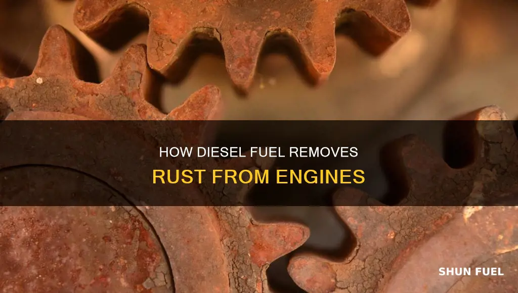 can diesel fuel clean rust out of engine