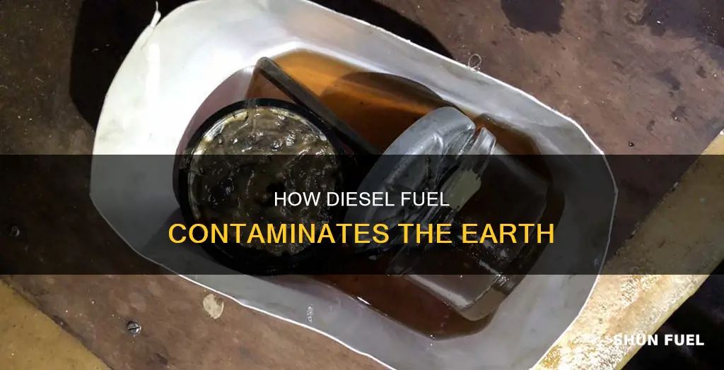 can diesel fuel contaminate the ground