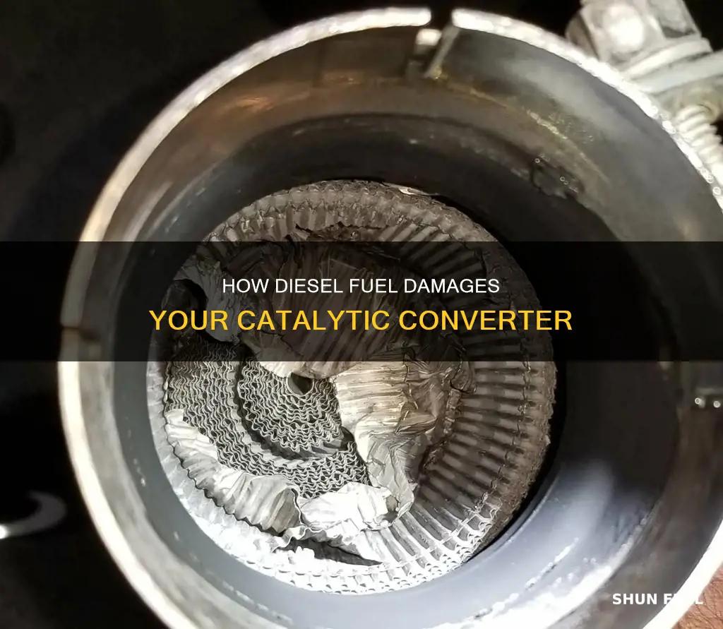 can diesel fuel damage a catalytic converter