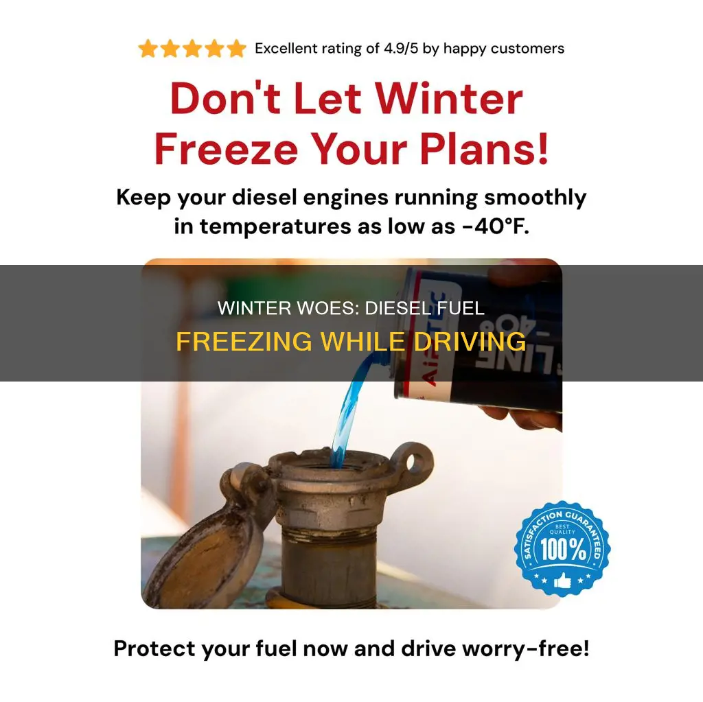 can diesel fuel freeze while driving