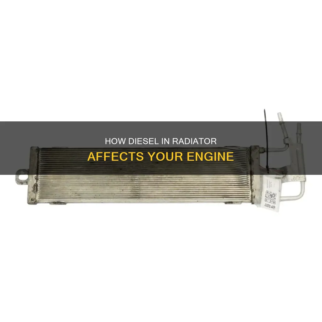 can diesel fuel getting into the radiator