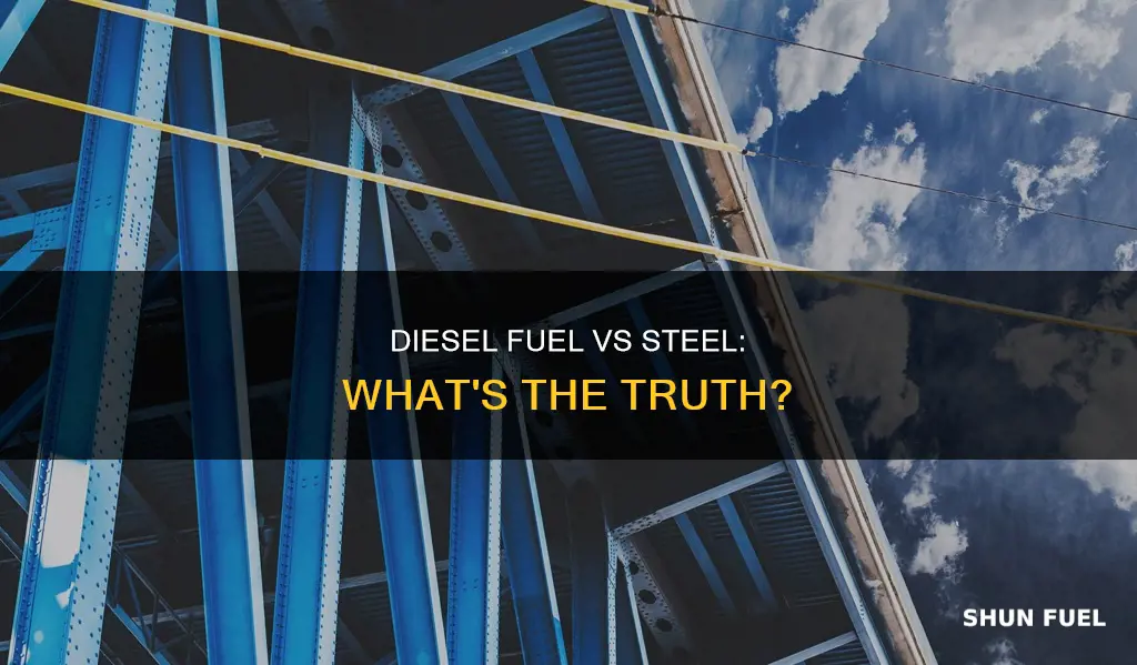 can diesel fuel melt steel