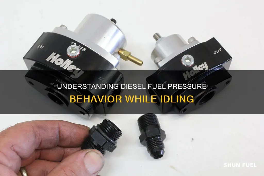 can diesel fuel pressure vary while idling