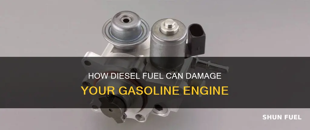 can diesel fuel ruin a gasoline engine