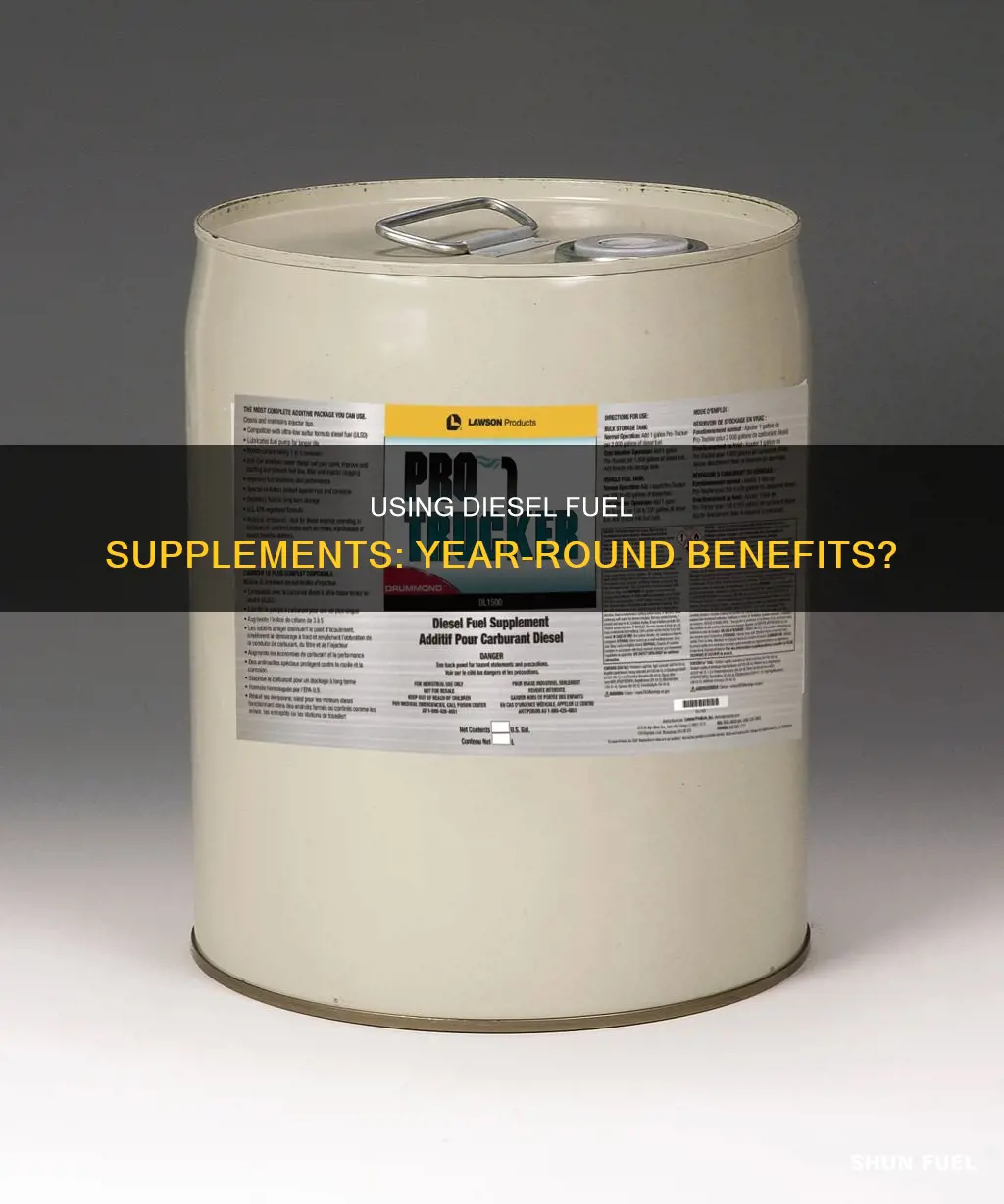can diesel fuel supplement be used year round