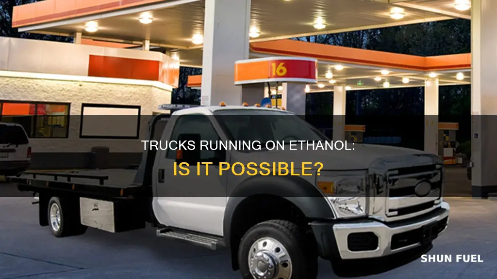 can diesel trucks run on thanaol fuel