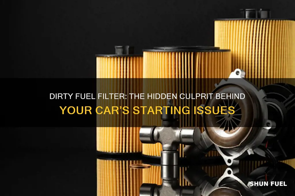 can dirty fuel filter cause car not to start